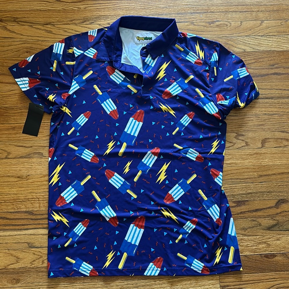 Tipsy Elves Golf Shirts for Men - Performance Athletic Fit